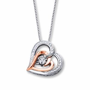 Diamonds in Rhythm Heart Necklace